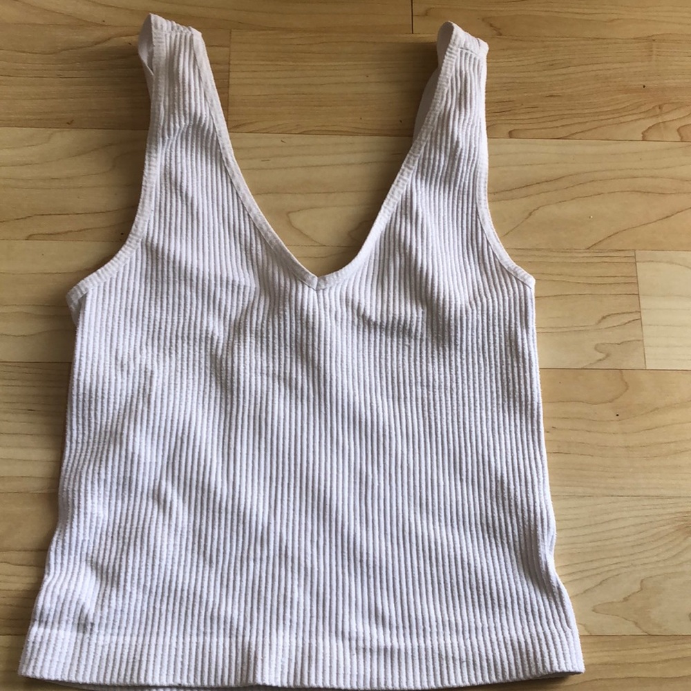 White Crop top